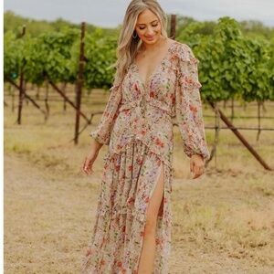 Buddy love vintage floral maxi dress